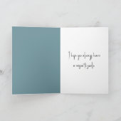 誕生日ラブラドールレトリバーとビキニトップ カード (内部)