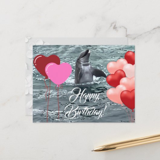 誕生日ラブ ポストカード (正面/裏面インサイチュ)