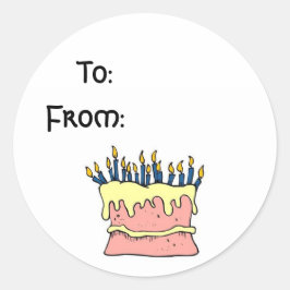 誕生日ラベルシール ラウンドシール