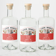 誕生日ラベルセット – 文字とイメージを変更可能