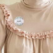 誕生日ラベンダーの花ユーカリ 缶バッジ