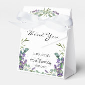 誕生日ラベンダーユーカリ感謝していスレット フェイバーボックス (正面サイド)