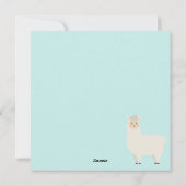 誕生日ラマ シーズンカード (裏面)