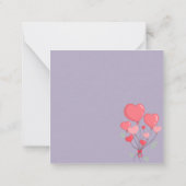 誕生日ラマ ノートカード (裏面)