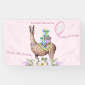 誕生日ラマ 横断幕 (横)