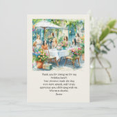 誕生日ランチフラットサンキューカード サンキューカード (スタンド正面)