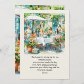 誕生日ランチフラットサンキューカード サンキューカード (正面/裏面)