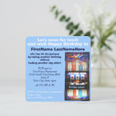 誕生日ランチャー スロットマシン ジャックポット 招待状 (スタンド正面)