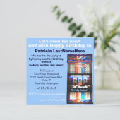 誕生日ランチョンスロットマシンジャックポット 招待状 (スタンド正面)