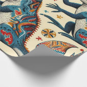 誕生日リザードラッピング紙 ラッピングペーパー (角)