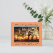 誕生日リス ポストカード (スタンド正面)