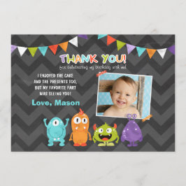 誕生日リトルモンスターサンキューカード サンキューカード