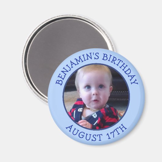 誕生日リマインダパーソナライズされたーのマグネット マグネット (正面/裏面)