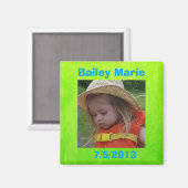 誕生日リマインダー冷蔵庫のフォトマグネット マグネット (正面/裏面)