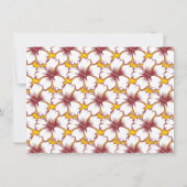 誕生日ルアウ(ハワイ式宴会)パーティーレトロスタイルピンナップ 招待状 (裏面)