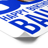 誕生日ルック誰が60カスタム人の写真名ポスター ポスター (角)