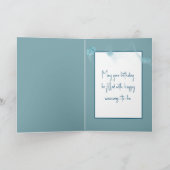 誕生日レかわいらしディとデイジーブーケ カード (内部)