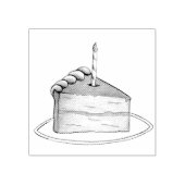 誕生日レイヤケーキスライスw/キャンドルハッピーデイ ラバースタンプ (インプリント)