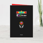 誕生日レインボーツリーオンバッファロープレイド カード (裏面)