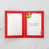 誕生日レインボーツリーオンバッファロープレイド カード (内部)