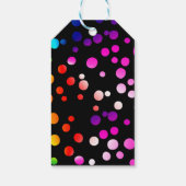 誕生日レインボードットオンブラック ギフトタグ (裏面)