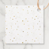 誕生日レインボー水色ロケット宇宙 フェイバータグ (裏面)