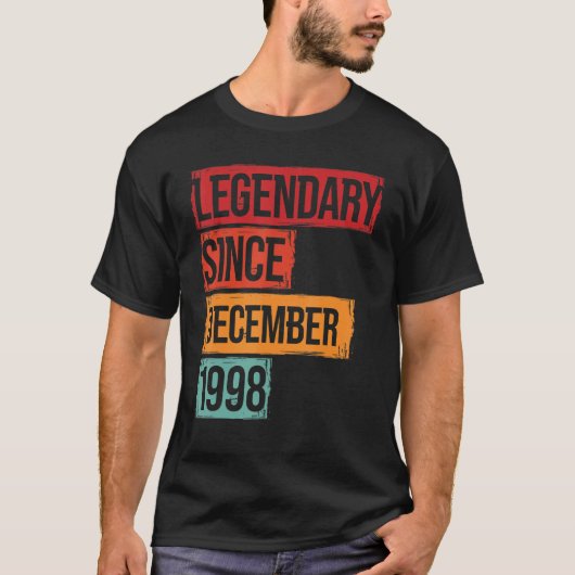 誕生日レジェンダリー1998年12月以来 Tシャツ (正面)