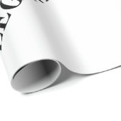 誕生日レジェンドイヤーユーモア父レッドブラックはっきりした ラッピングペーパー (ロールコーナー)