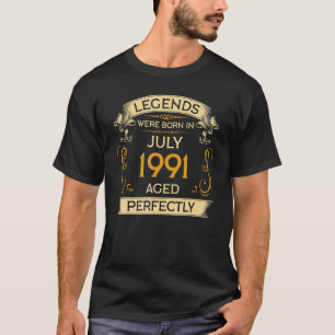 誕生日レジェン生まれズは1991年7月 Tシャツ