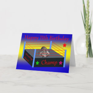 誕生日レスリンググリーティングカード カード