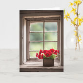 誕生日レッドゲルベラデイジーインボックス カード (黄色い花)