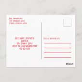 誕生日レッドバンダナカウボーイかわいい帽子とブーツ ポストカード (裏面)