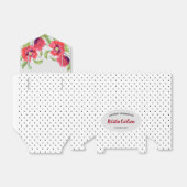 誕生日レッドポピーと白黒水玉模様 フェイバーボックス (折り畳みなし)