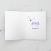 誕生日レッドミシガンライトハウス カード (内部)