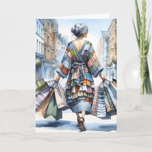 誕生日レディーショッパー カード (正面)