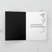 誕生日レトロサドルデイジー カード (内部)