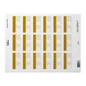 誕生日レトロフラワーミニチュアキャンディバーラッパー ラベル (フルシート)