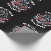 誕生日レトロレジェンドヴィンテージスニーカーマグ ラッピングペーパー (角)