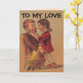 誕生日レトロ女性の男性のラップカードに座る カード (黄色い花)