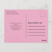 誕生日レトロ50と素晴らしいマルティニカクテル ポストカード (裏面)