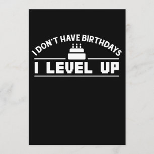 誕生日レベルアッププリントTシャツ ギフトアイデア オタク カード