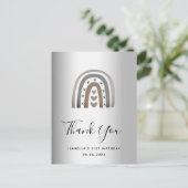 誕生日レモダンイン感謝していボー銀様 ポストカード (スタンド正面)