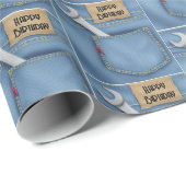 誕生日レンチインジーンポケット ラッピングペーパー (ロールコーナー)