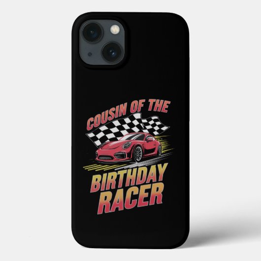誕生日レーサーの従兄弟 レーシングファミリーパーティー Case-Mate iPhoneケース (裏面)