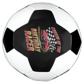 誕生日レーサーレーシングファミリーパーティーのいとこ サッカーボール (回転)