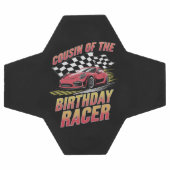 誕生日レーサーレーシングファミリーパーティーのいとこ サッカーボール (フラット)