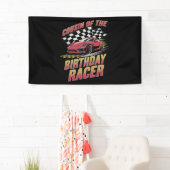誕生日レーサーレーシングファミリーパーティーのいとこ 横断幕 (インサイチュ)