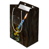 誕生日ロウソク入りウィスキー ミディアムペーパーバッグ (裏面アングル)