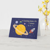 誕生日ロケット艦で宇宙に存在する惑星 カード (黄色い花)