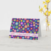 誕生日ロシアのカードとカラフル花 カード (黄色い花)